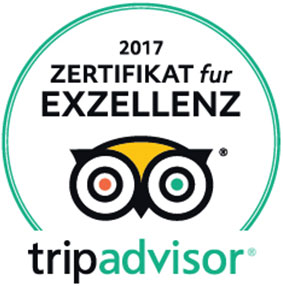 TripAdvisor-Zertifikat für Exzellenz 2017